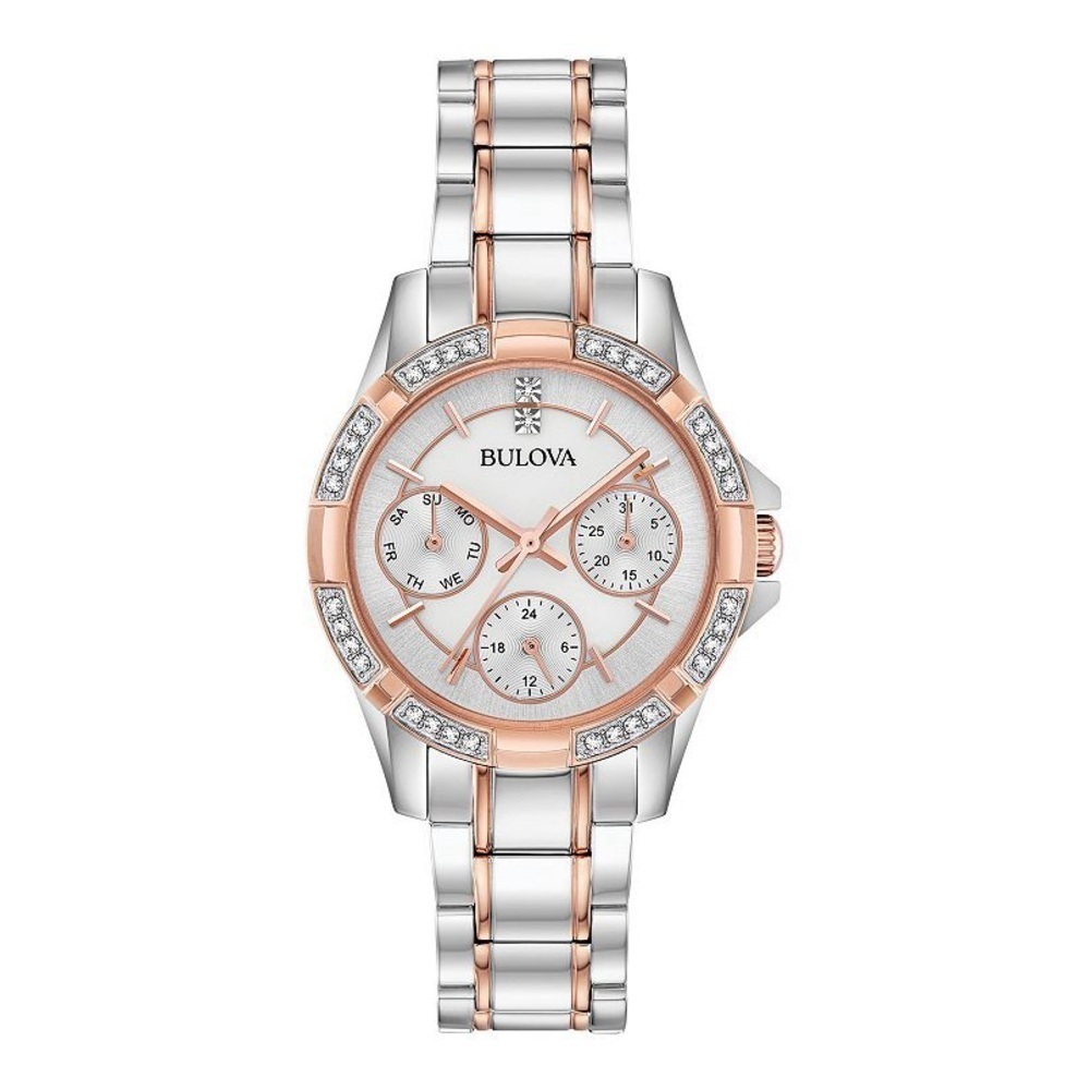 Bulova Women's Two-Tone Crystal Accent Watch - 98N110